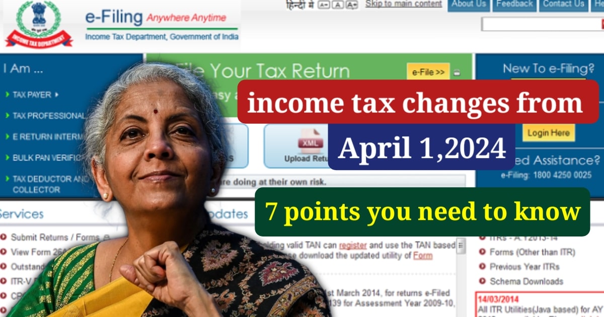 Income Tax Reforms from April 1, 2024